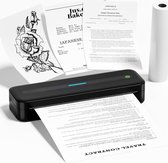 Printer - Thermique - Sans encre - Portable - Zwart - Papier