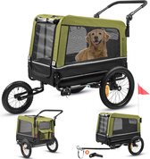 Floraya - Transporteur de chiens 3 en 1 - Poids chargeable jusqu'à 40KG - Volume 240L - Vert