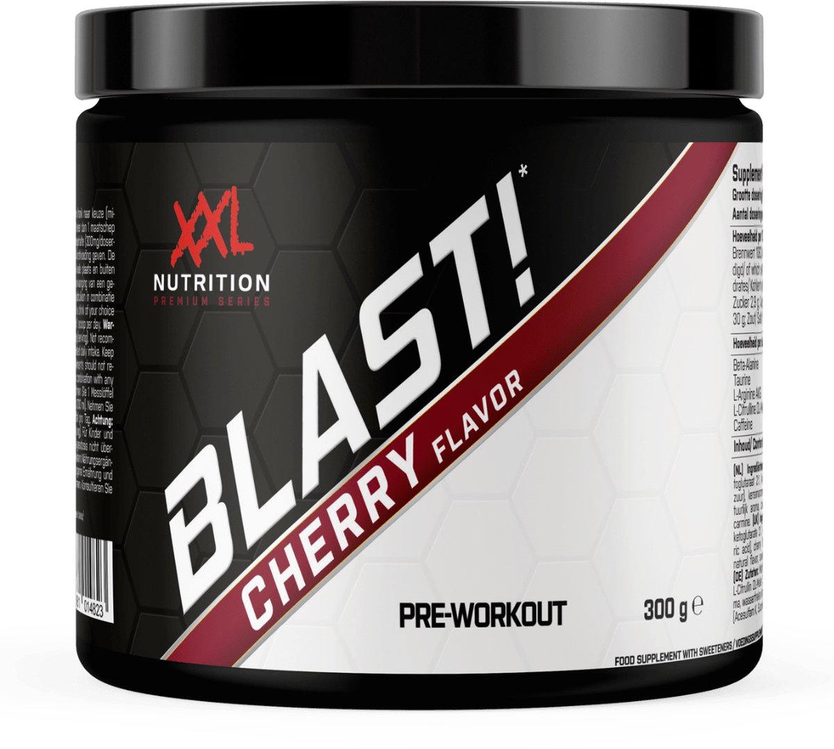 Goedkoopste XXL Nutrition - Blast! Pre Workout - Citruline Malaat, Beta-Alanine, Taurine, Arganine AKG & Cafeďne - Pre Workout Energy Drink Supplement Krachttraining - Diverse Smaken - Cherry - 300 Gram (30 doseringen