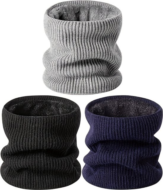 Livano Cache-Cou - Homme - Femme - Polaire - Moto - Bandana - Masque - Snood - Hiver - Écharpe - Rembourré - Chaud - Café