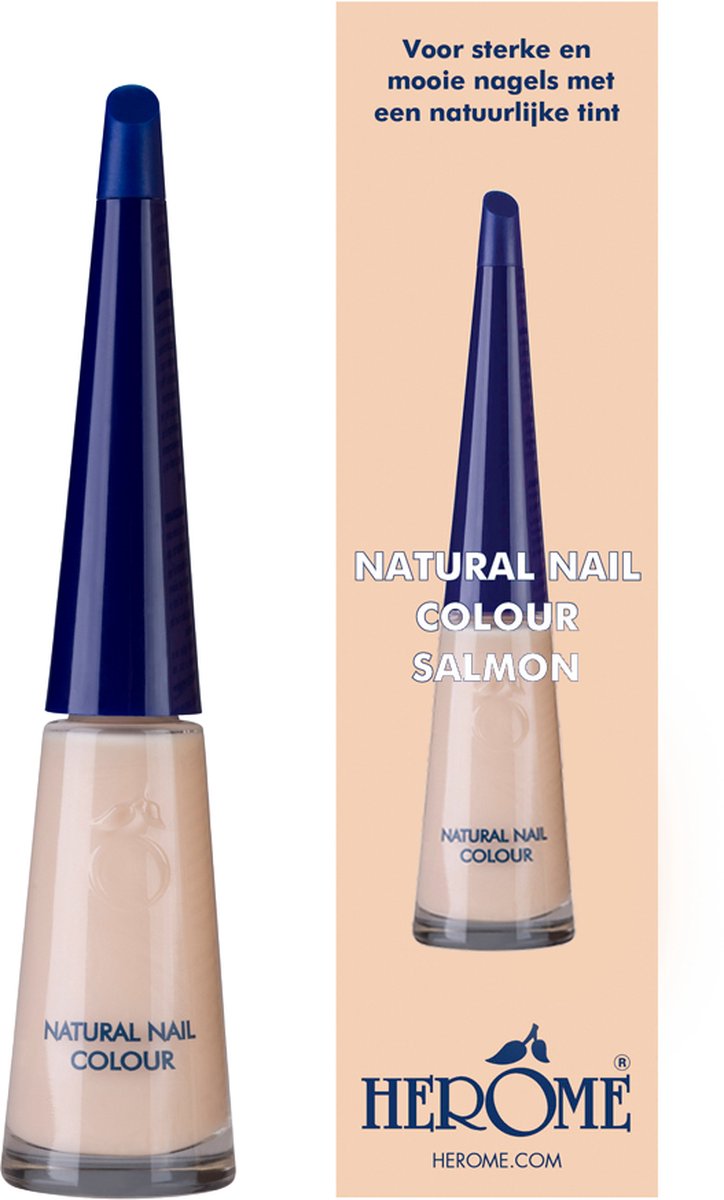 Goedkoopste Herome Natural Nail Colour Salmon - verstevigende nagellak met een natuurlijke glans - 10ml.
