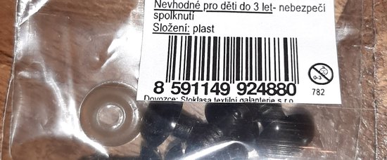 Beadthoven 100 sets zwart kunststof veiligheidsneuzen met
