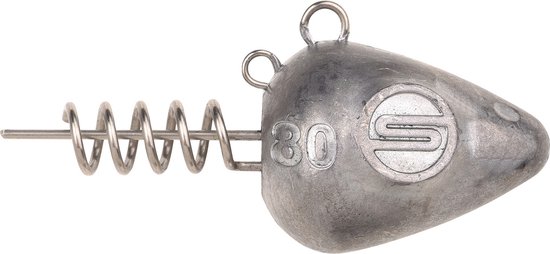 Foto: Spro pelagical screw in jighead grijs 50g