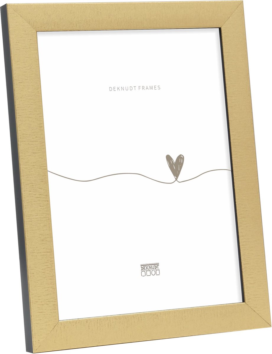 Deknudt Frames fotolijst S47EB2 - goudkleur met zwart - 20x30 cm