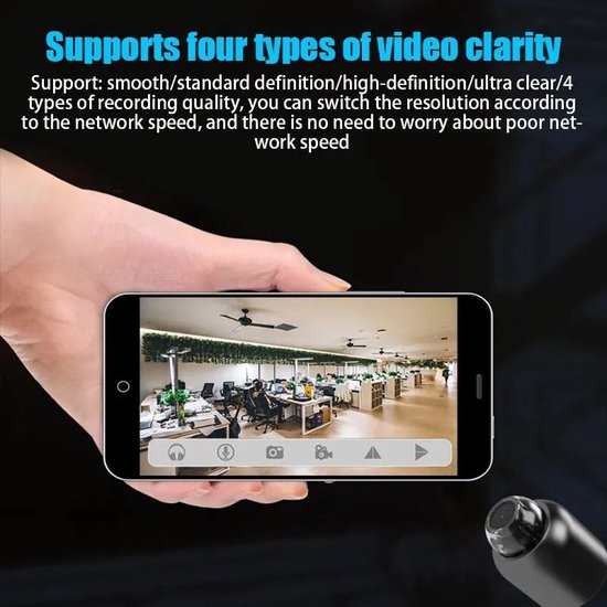 Camera - Mini Camera - Babyfoon Beveiliging Bewakingscamera - 1080P HD - Nachtzicht Camcorder - Videorecorder — afbeelding 5