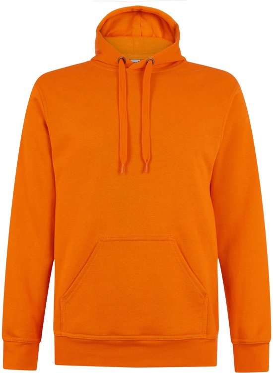 Koningsdag kleding - Hoodie oranje - Koningsdag sweater met capuchon - Drinking Team - Maat XL
