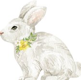Bunny Servetten gestanst - haas konijn - 24 stuks