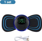 NewWave® - Elektrische Nek Massager - Spiermassage Stimulator Pads - Voor Nek en Rug Klachten - Digitale Display