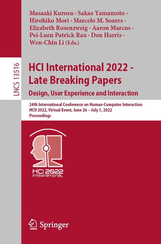 Springer Nature Proceedings Computer Science - HCI Internati ... - cover
