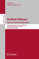 Lecture Notes in Computer Science 13800 - Verified Software. Theories, Tools and Experiments.