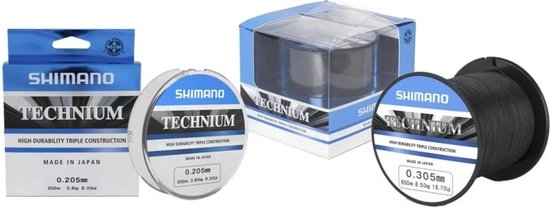 Shimano Technium Vislijn 200m 0.22 mm Grey Nylon van Shimano — afbeelding 2