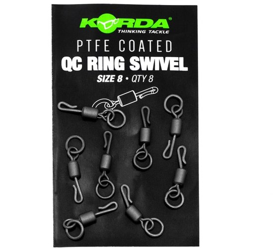 Korda PTFE QC Ring Swivel Size 11 - Wartels van Korda — afbeelding 3