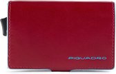Piquadro Blue Square Credit Card Holder Case Red