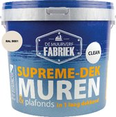 Supreme-dek Clean | RAL 9001 | 10 liter | DE MUURVERFFABRIEK