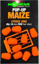 Korda Pop-Up Maize (incl 10 Free Hair Stops) - Smaak : Citrus Zing Orange