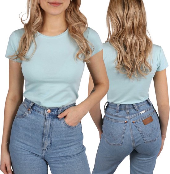 Turquoise t shirt dames hotsell