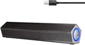 Soundbar pc - Mini soundbar - Pc soundbar - Computer soundbar - Soundbar computer - 5 x 26,5 x 5 cm - Zwart