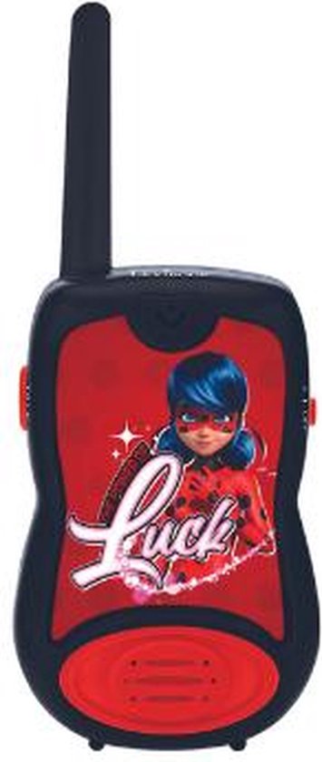Lexibook Talkies-Walkies Miraculous – Portée 2 Km – Morse Lumineux – Clip Ceinture – 3 Ans+ – Rouge
