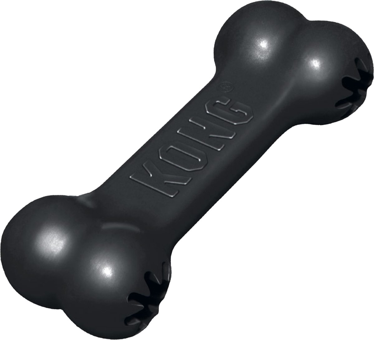 Kong Extreme Goodie Bone - Honden Speelgoed - Zwart - 18 cm - M - KONG