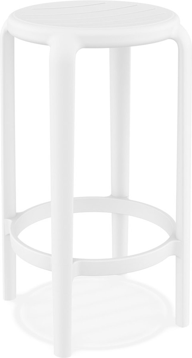 Goedkoopste Alterego - PEYA - Middelhoge tuinkruk - Wit - 36x36x65 cm