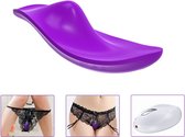 Stimulateur de clitoris pour culotte - vibrateur pour culotte - stimulation en déplacement - silicone - plaisir intime - avec télécommande - 12 modes - rechargeable - étanche - sextoy - adulte