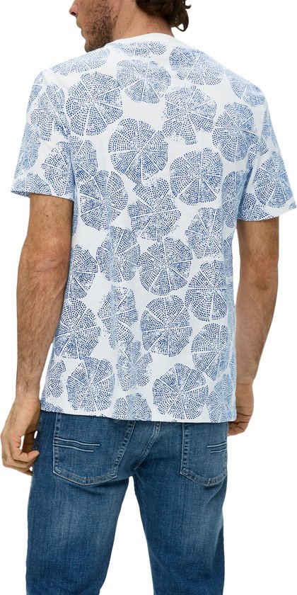 S'Oliver Men-T-shirt--56A2 BLUE-Maat XL