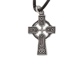 Zilveren Keltisch kruis hanger (K457)
