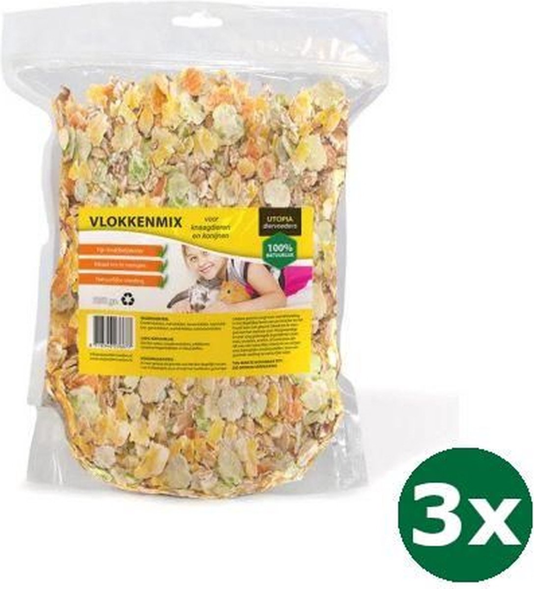 3x550 gr Utopia vlokkenmix