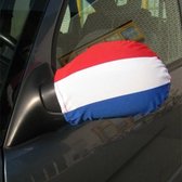 Autospiegel hoes - Autoaccessoires - Autospiegel versiering - Nederlandse vlag - Rood/wit/blauw - 2 stuks
