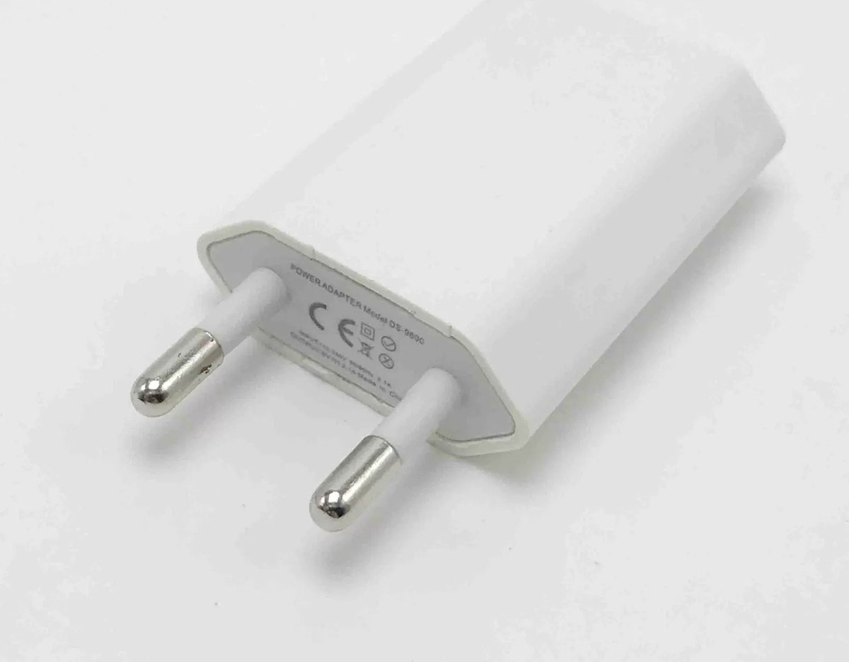 Universal USB adapter - USB stekker - USB lader - Reisstekker - Blokje - Universeel -wit - USB Charger