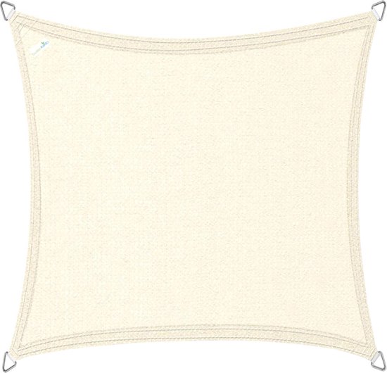 Buitenkado schaduwdoek 2,5x2,5 m crème wit Buitenkado schaduwdoek 2,5x2,5 m crème wit