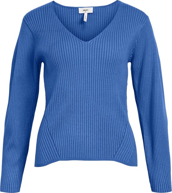 Object Sweater Objpaula L/s Knit Pullover Pb15 23043393 Palace Blue Femme Taille - L