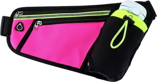 Fitgriff® Hardloopriem Telefoon (Running Belt) - Heren en Dames - Hardlopen Telefoonhouder voor Race, Joggen, Marathon - Voor Alle Mobiels (Wit, S-M