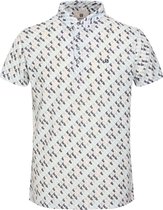 Gabbiano Poloshirt Polo Jersey Figures Printed 234545 101 White Mannen Maat - L