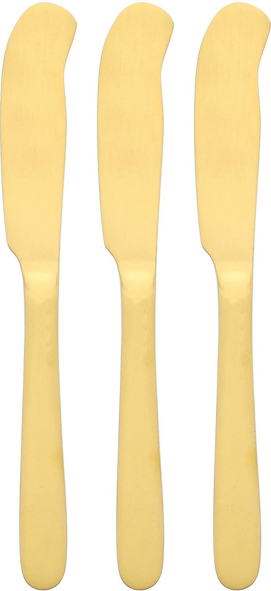 Blokker Botermesje Goud - Set van 3