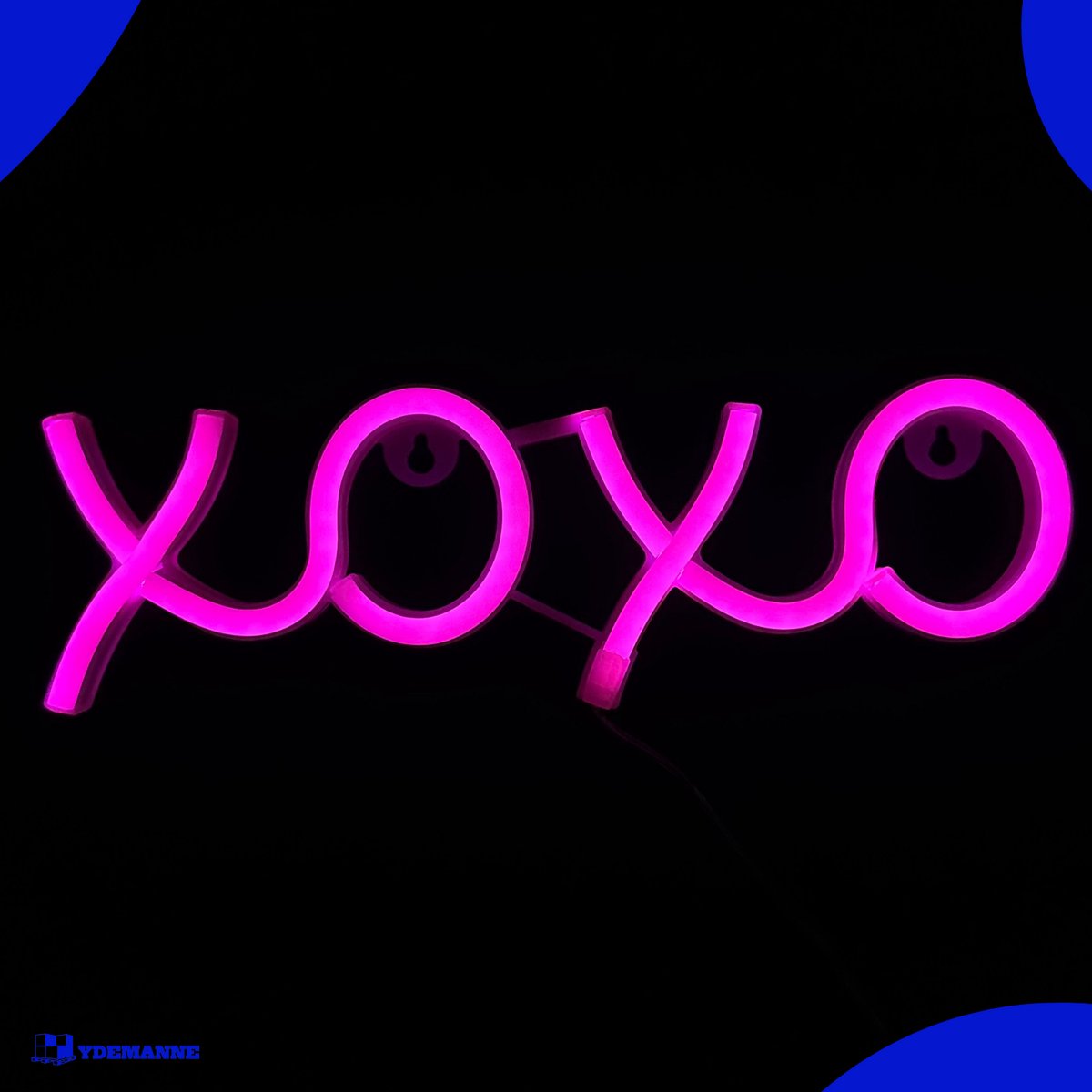 Neon Lamp - XOXO Roze - Incl. 3 Batterijen - Neon Verlichting - Neon Led Lamp - Neon Wandlamp