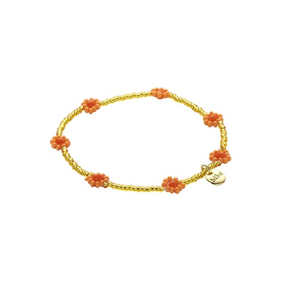Nieuwe Collectie - Armband - Biba - Bloemen - Flower - Full Bloom - Oranje