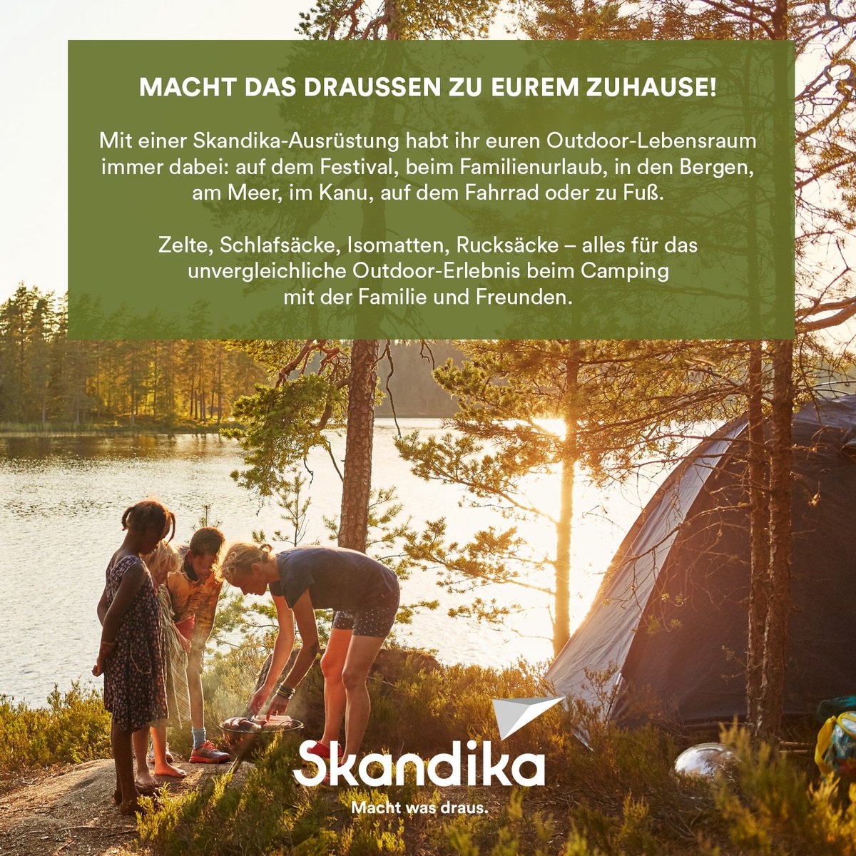 Skandika Nordland 6 Tent – Tenten – Tunneltent - Campingtent – Ingenaaide Tentvloer - Voor 6 personen – 205 cm stahoogte - Muggengaas – 1-2 slaapcabines – 580x440x205 cm (L x B x H) - 5000 mm waterkolom – Outdoor, Camping - Kamperen – antriciet/groen – foto 5