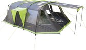 Skandika Nordland 6 Tent – Tenten – Tunneltent - Campingtent – Ingenaaide Tentvloer - Voor 6 personen – 205 cm stahoogte - Muggengaas – 1-2 slaapcabines – 580x440x205 cm (L x B x H) - 5000 mm waterkolom – Outdoor, Camping - Kamperen – antriciet/groen