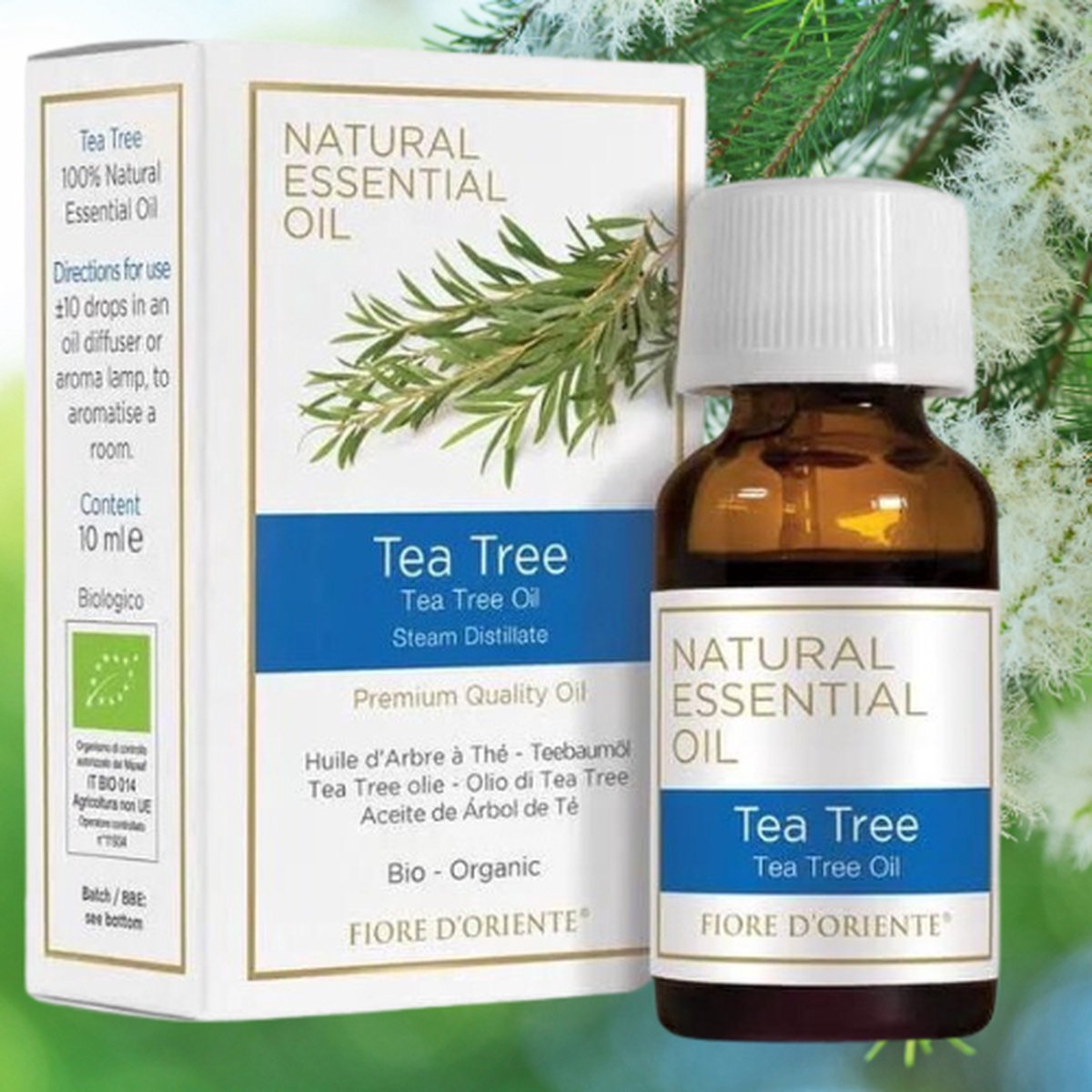 Goedkoopste Biologische etherische olie Tea tree - 10ml - Antischimmel - Luchtwegen