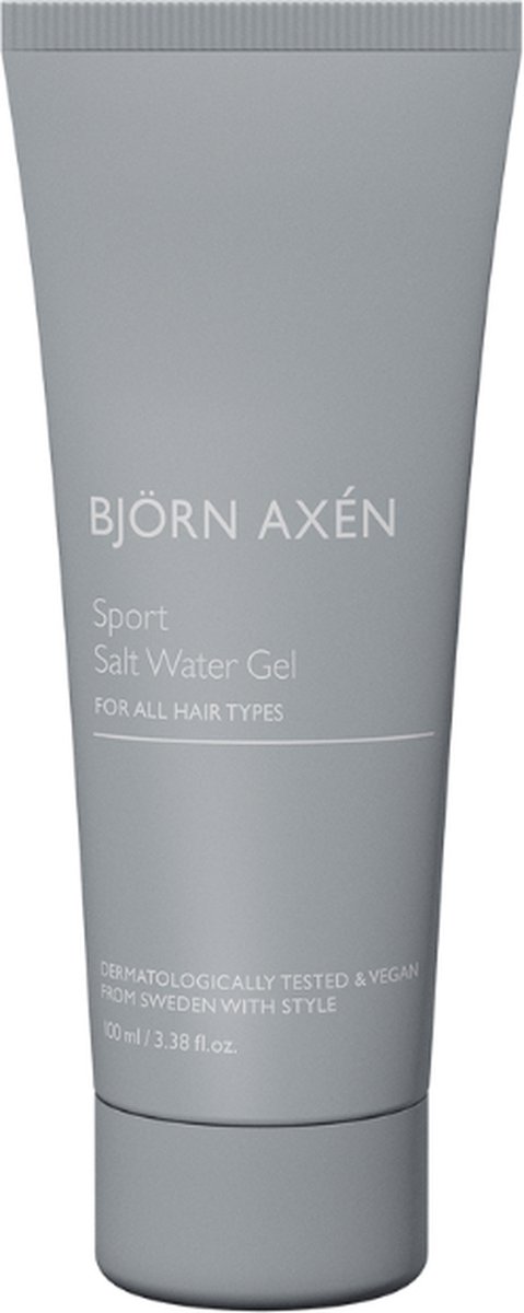 Björn Axén Salt Water Gel 100ml – Styling Gel Met Zoutwater Effect Voor Natuurlijk Volume & Textuur – Creëer Een Beach Look Met Medium Hold – Voor Kort Tot Halflang Haar – Vegan – Professionele Salonkwaliteit Styling