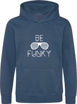 Be Friends Hoodie - Be Funky - Kinderen - Blauw - Maat 1-2 jaar