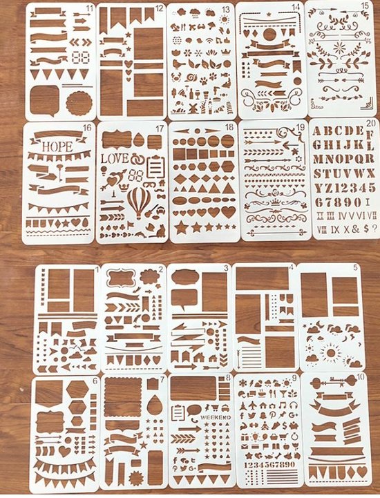 Bullet Journal Sjabloon Set – Met Pijlen, Banners En Kaders, Voor Scrapbook En Dagboek