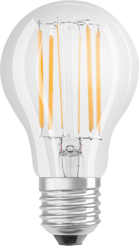 Ledvance Classic LED E27 Peer Filament Helder 7.5W 1055lm - 940 Cool white | Beste Kleurweergave - Dimbaar - Vervangt 75W