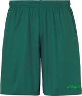 Uhlsport Center Basic Short Heren - Donkergroen / Fluo Groen | Maat: XXL