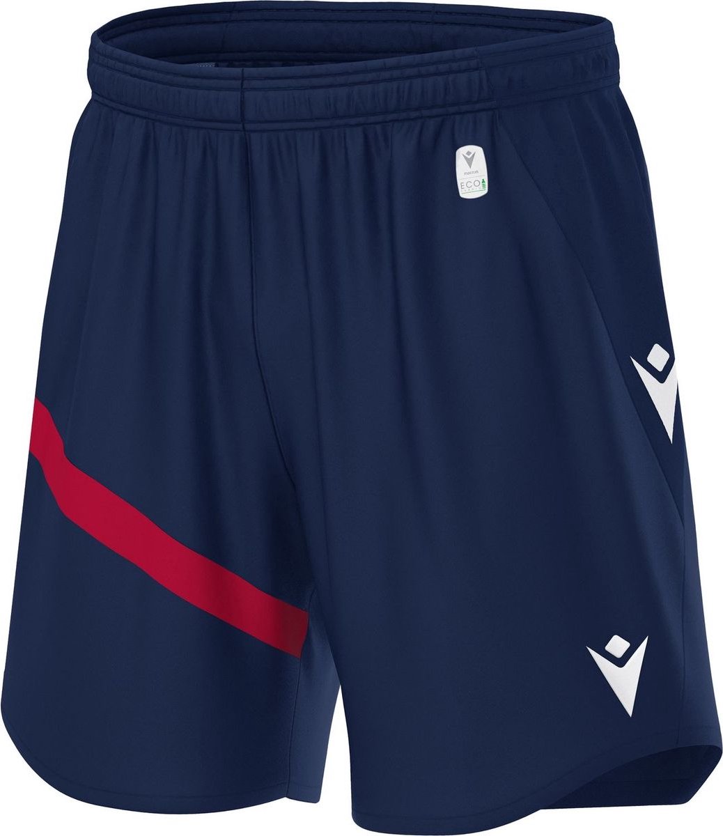 Macron Shen Eco Short Heren - Marine / Rood | Maat: XL