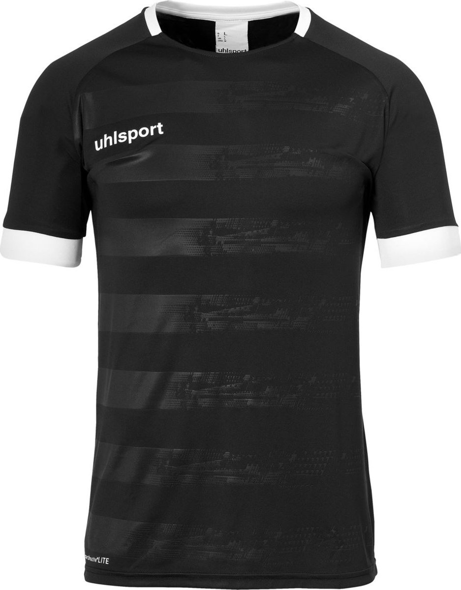 Uhlsport Division 2.0 Shirt Korte Mouw Heren - Zwart / Wit | Maat: XL