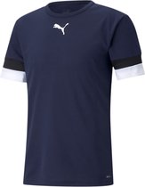 Puma Teamrise Shirt Korte Mouw Heren - Marine | Maat: XXL