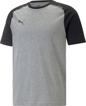 Puma Team Cup Casuals T-Shirt Heren - Grijs | Maat: L