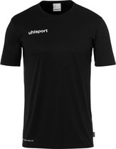 Uhlsport Essential Functioneel T-Shirt Heren - Zwart / Wit | Maat: M